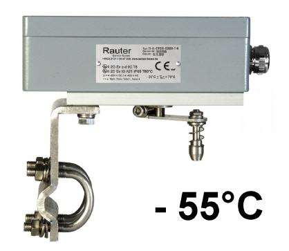 Ex 4-250V - 55°C low temperature limit switch box for valve automation at pneumatic linear actuators